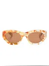 Chloé Ch0220s Sunglasses In Orange