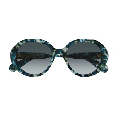 Chloé Ch0221s Linea Gayia 004 Sunglasses In Verde
