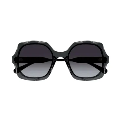 Chloé Ch02226s 001 Sunglasses In Black
