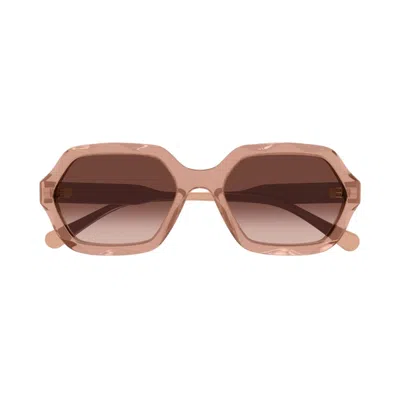 Chloé Ch02227s 003 Sunglasses In Brown