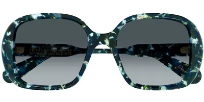 Chloé Ch0222s 004 Women's Sunglasses Green Size 55