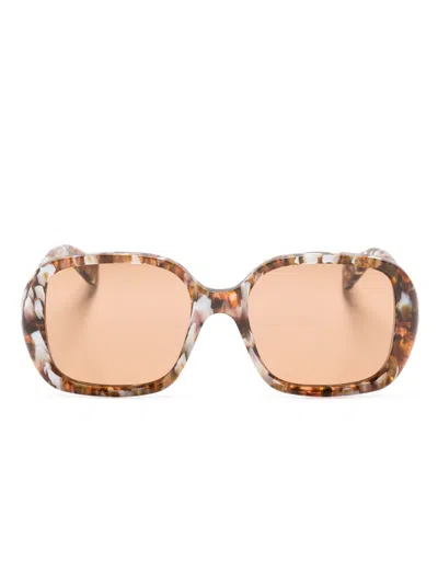 Chloé Ch0222s Tortoiseshell-frame Sunglasses In Brown