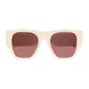 Chloé Naomy Oversize-frame Sunglasses In Beige