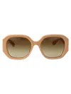 Chloé Chloe Sunglasses Ch0236 S 004 In 004 Ivory Ivory Brown