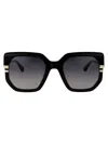 Chloé Womens Ch0240s Square-frame Acetate Sunglasses Black In 001 Black Black Grey