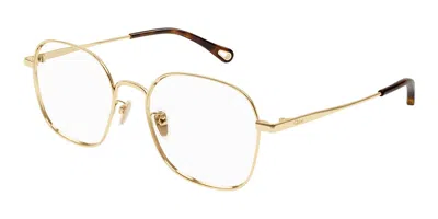 Chloé Ch0245oa Asian Fit Women's Glasses, Gold, Size 53