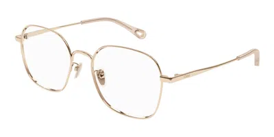 Chloé Ch0245oa Asian Fit Women's Glasses, Gold, Size 53