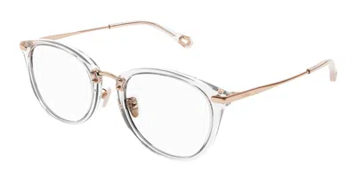 Chloé Ch0248oa Asian Fit Women's Glasses, Clear, Size 53 In White