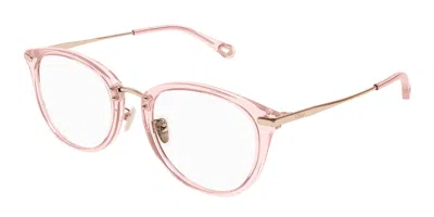 Chloé Ch0248oa Asian Fit Women's Glasses, Pink, Size 53