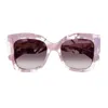 Chloé Ch0252s Linea Gayia 005 Nude Violet Sunglasses In Multicolore