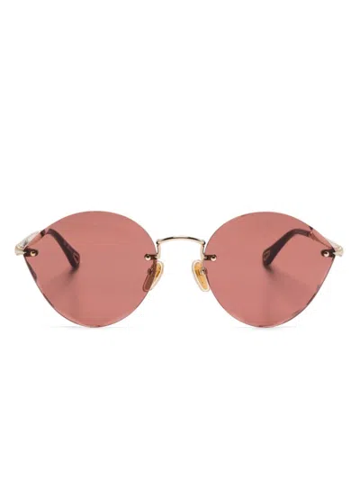 Chloé Ch0253s Sunglasses In Gold
