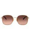 Chloé Ch0255sk Sunglasses In Gold-gold-brown