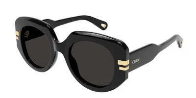 Chloé Ch0257s 001 Women's Sunglasses Black Size 52