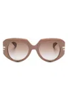 Chloé Ch0257s Sunglasses In Neutrals