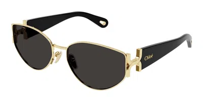Chloé Ch0260s 001 Women's Sunglasses Gold Size 59