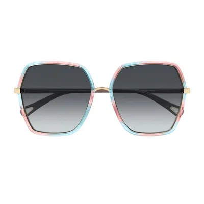 Chloé Logo Sunglasses In Multi