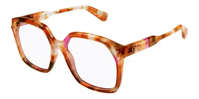 Chloé Ch0263o 010 Women's Glasses Tortoiseshell Size 53 - Free Lenses - Blue Light Block Available In Burgundy