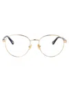 Chloé Ch0269o Glasses In Gold-blue-transparent