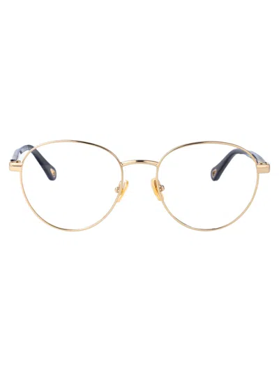 Chloé Ch0269o Glasses In Gold-blue-transparent