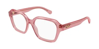 Chloé Ch0272o 006 Occhiali Da Vista Rosa Per Donna (solo Montatura) In Pink
