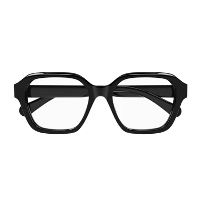 Chloé Square-frame Bio Acetate Optical Frames In 005 Black Black Transparent