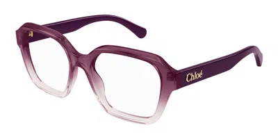 Chloé Ch0272o Women's Glasses, Burgundy, Size 53