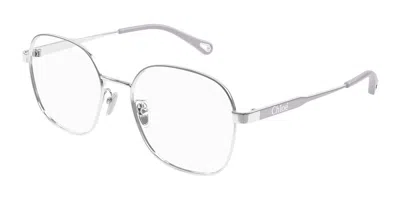 Chloé Ch0274oa Asian Fit Women's Glasses, Silver, Size 54