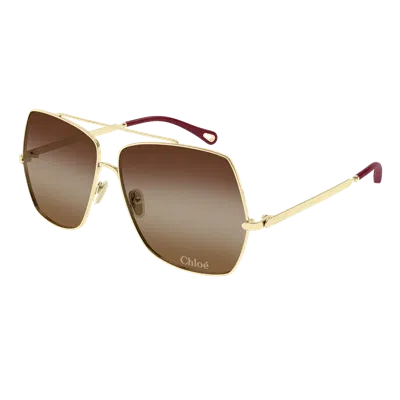 Chloé Ch0278 S Sunglasses In Brown
