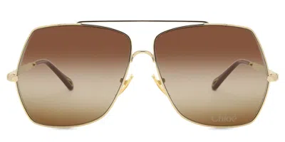 Chloé Ch0278s 001 Women's Sunglasses Gold Size 62