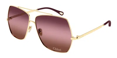 Chloé Ch0278s 003 Women's Sunglasses Gold Size 62