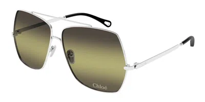 Chloé Ch0278s 004 Women's Sunglasses Silver Size 62