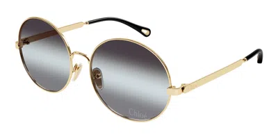 Chloé Ch0281s 001 Women's Sunglasses Gold Size 59 In Multi