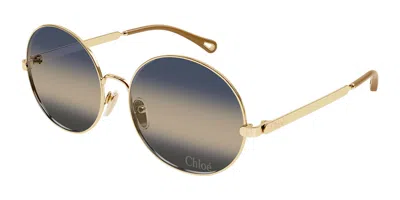 Chloé Ch0281s 002 Women's Sunglasses Gold Size 59 In Multi