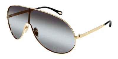 Chloé Ch0283s 001 Women's Sunglasses Gold Size 99 In Multi