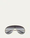 Chloé Chloe Mask Sunglasses Ch0283 S 001 In Gold