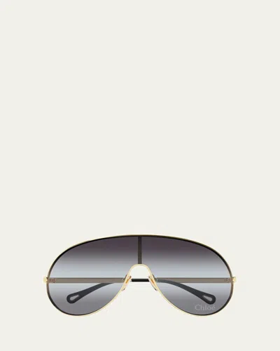 CHLOÉ CH0283S METAL AVIATOR SUNGLASS