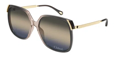 Chloé Ch0286s 009 Occhiali Da Sole Grigi Per Donna In Gray