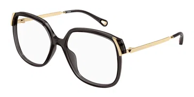 Chloé Ch0287o 006 Women's Glasses Clear Size 54 - Free Lenses - Blue Light Block Available In Gold