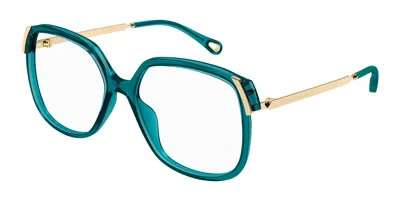 Chloé Ch0287o Women's Glasses, Green, Size 56