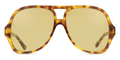Chloé Ch0289s 003 Women's Sunglasses Tortoiseshell Size 58 In Brown