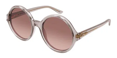 Chloé Ch0290s 004 Women's Sunglasses Grey Size 57 In Pink