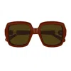Chloé Eyewear Square Frame Sunglasses In Red