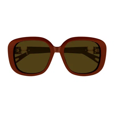 Chloé Ch0303sk Marcie 004 Burgundy Brown Sunglasses