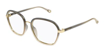 Chloé Ch0309o 005 Women's Glasses Gold Size 54 - Free Lenses - Blue Light Block Available In Brown
