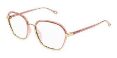 Chloé Ch0309o 006 Women's Glasses Gold Size 54 - Free Lenses - Blue Light Block Available In Red