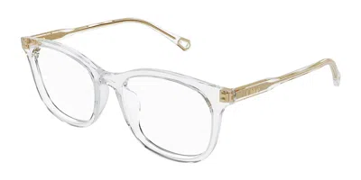 Chloé Ch0314oa Asian Fit Women's Glasses, Clear, Size 54 In Transparent