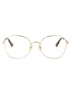 Chloé Ch0320o Glasses In Gold-gold-transparent