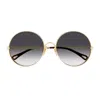 Chloé Ch0321s Aly Linea  005 Gold Grey Sunglasses In Gold