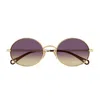 Chloé Ch0326s Aly Linea  001 Gold Violet Sunglasses In Multi