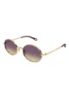Chloé Ch0326s Round-frame Sunglasses In Purple